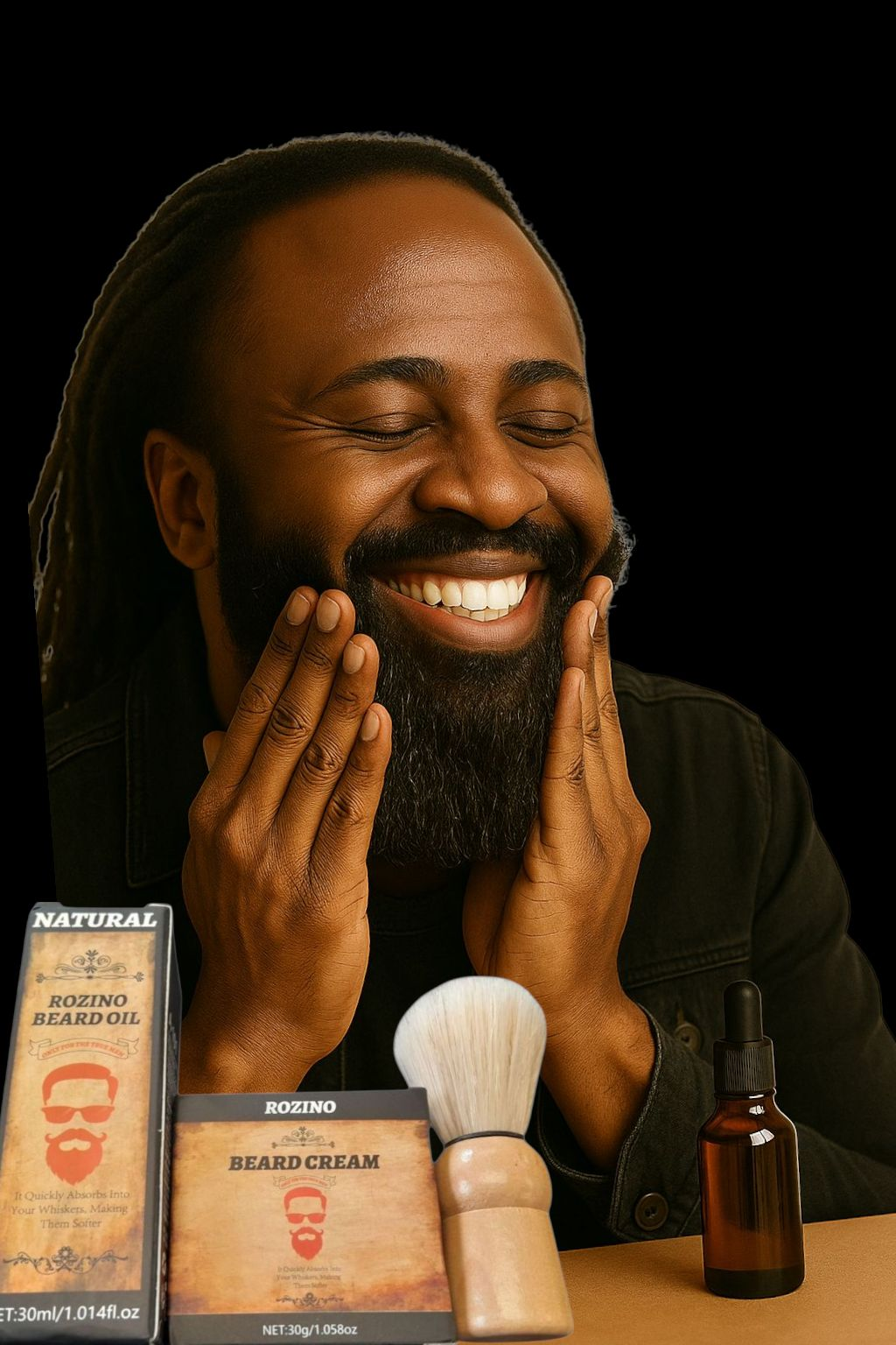 Rozino Natural Beard Care Combo – Beard Oil & Beard Cream