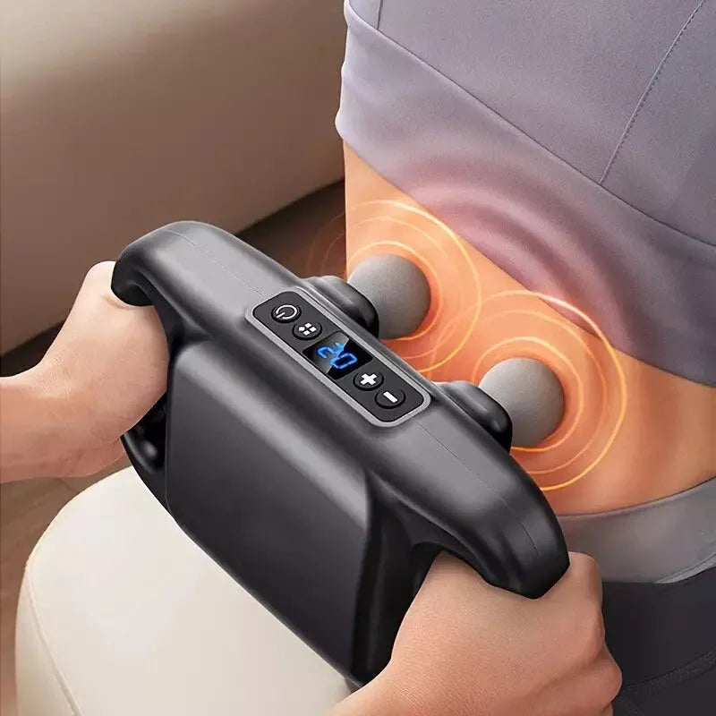 4-Head Handheld Deep Tissue Electric Massager – Full Body Pain & Muscle Relief