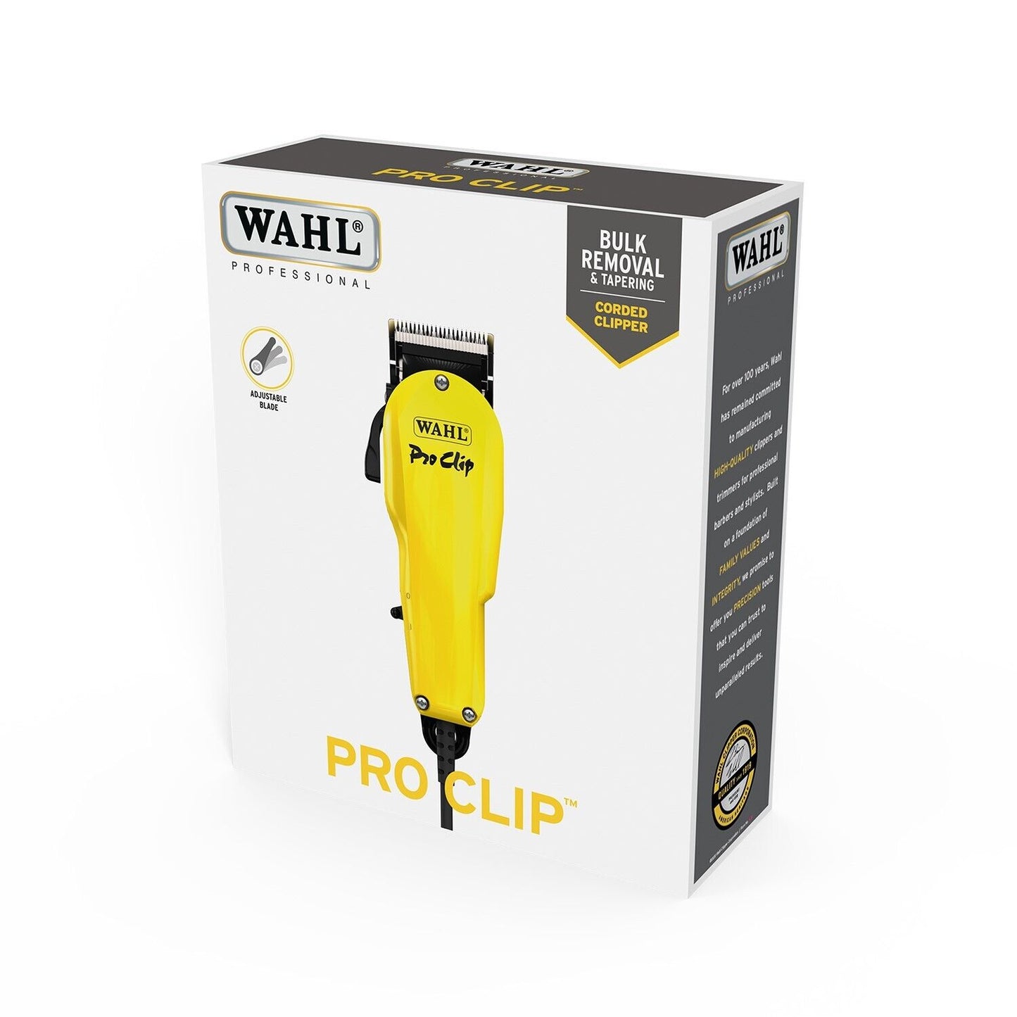 Wahl Professional Pro Clip Corded Hair Clipper Kit Adjustable Lever 8265-830