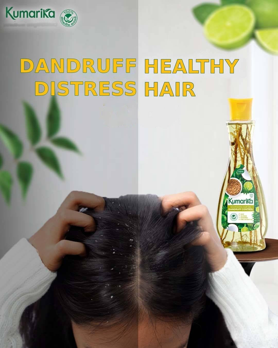 Nourishing Hair Oil Dandruff Control - for anti Dandruff Scalp Treatment Hair Oil for Dry Damaged Hair. 100% Natural Extracts, for Dry Itchy Scalp with Dandruff, 200Ml