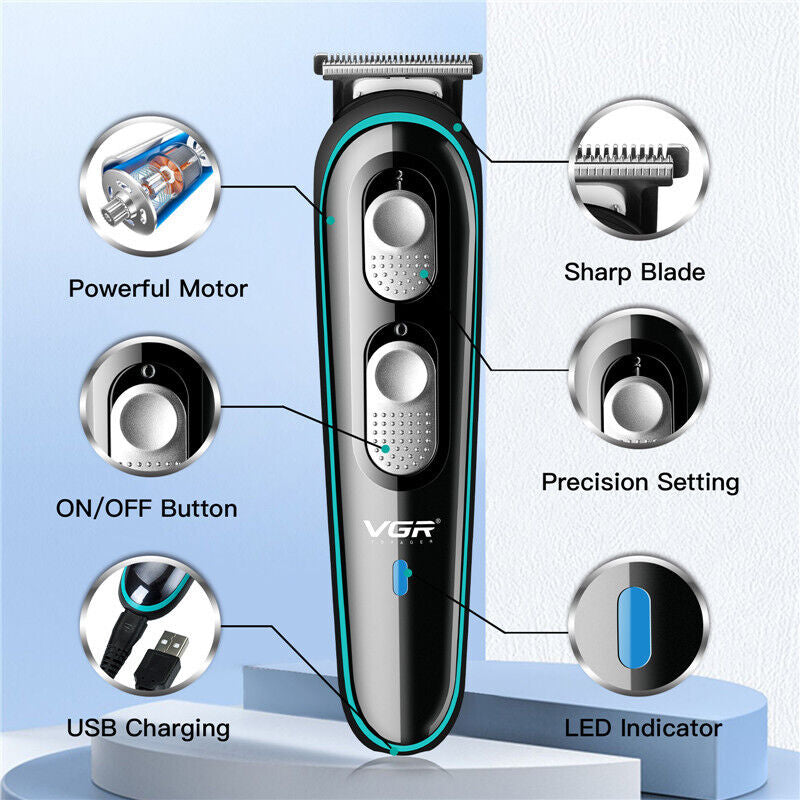 Professional Electric Mens Hair Clippers Shaver Trimmers Machine Cordless Beard