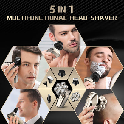 SEJOY 7D Men‘S Electric Shaver Razor Bald Beard Hair Skull Trimmer Beard Remover