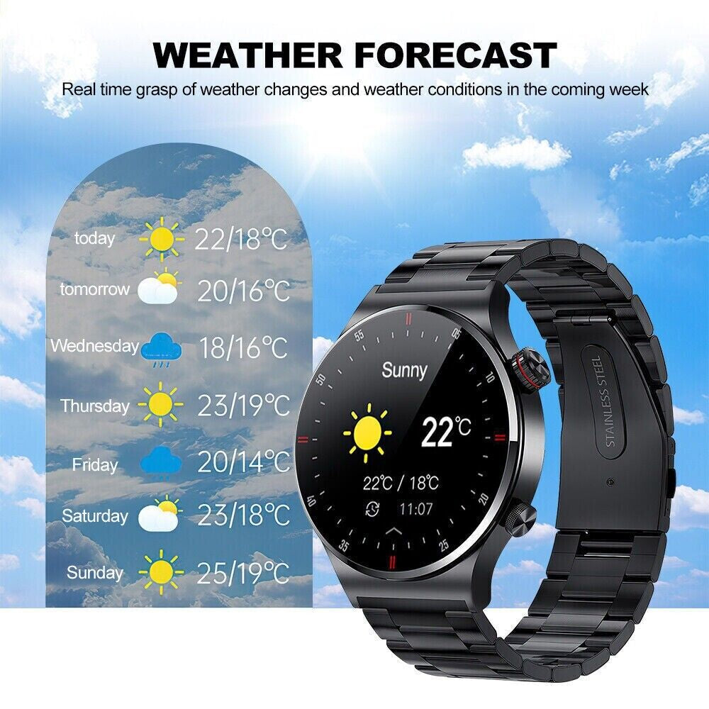 Bluetooth Call Smart Watch Men Heart Rate NFC Waterproof Sports Fitness Trackers