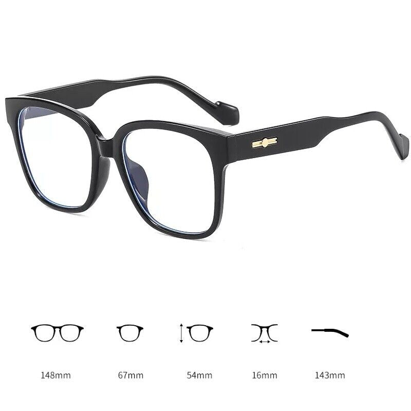 Nerd Square Frame Blue Light Blocking Computer Glasses for Men Women