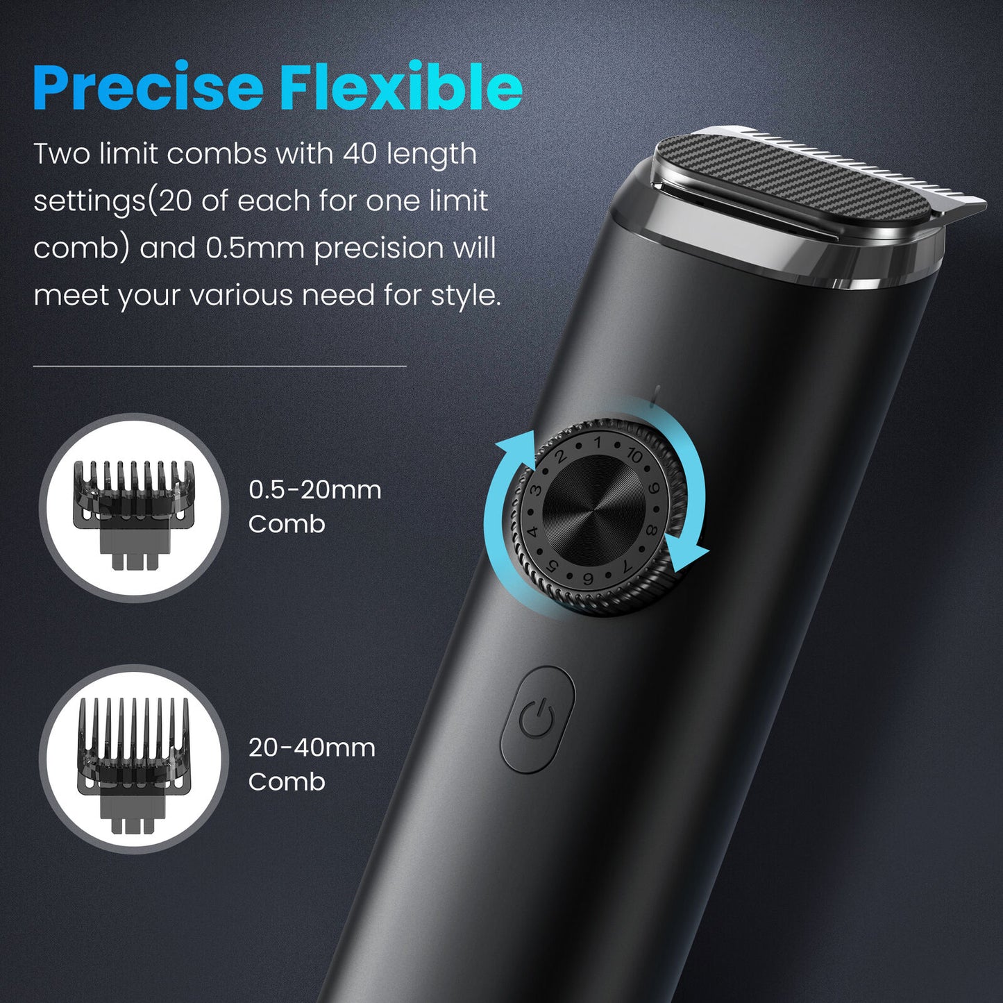 SEJOY 8IN1 Cordless Men Hair Clippers Beard Nose Trimmer Grooming Kit Waterproof