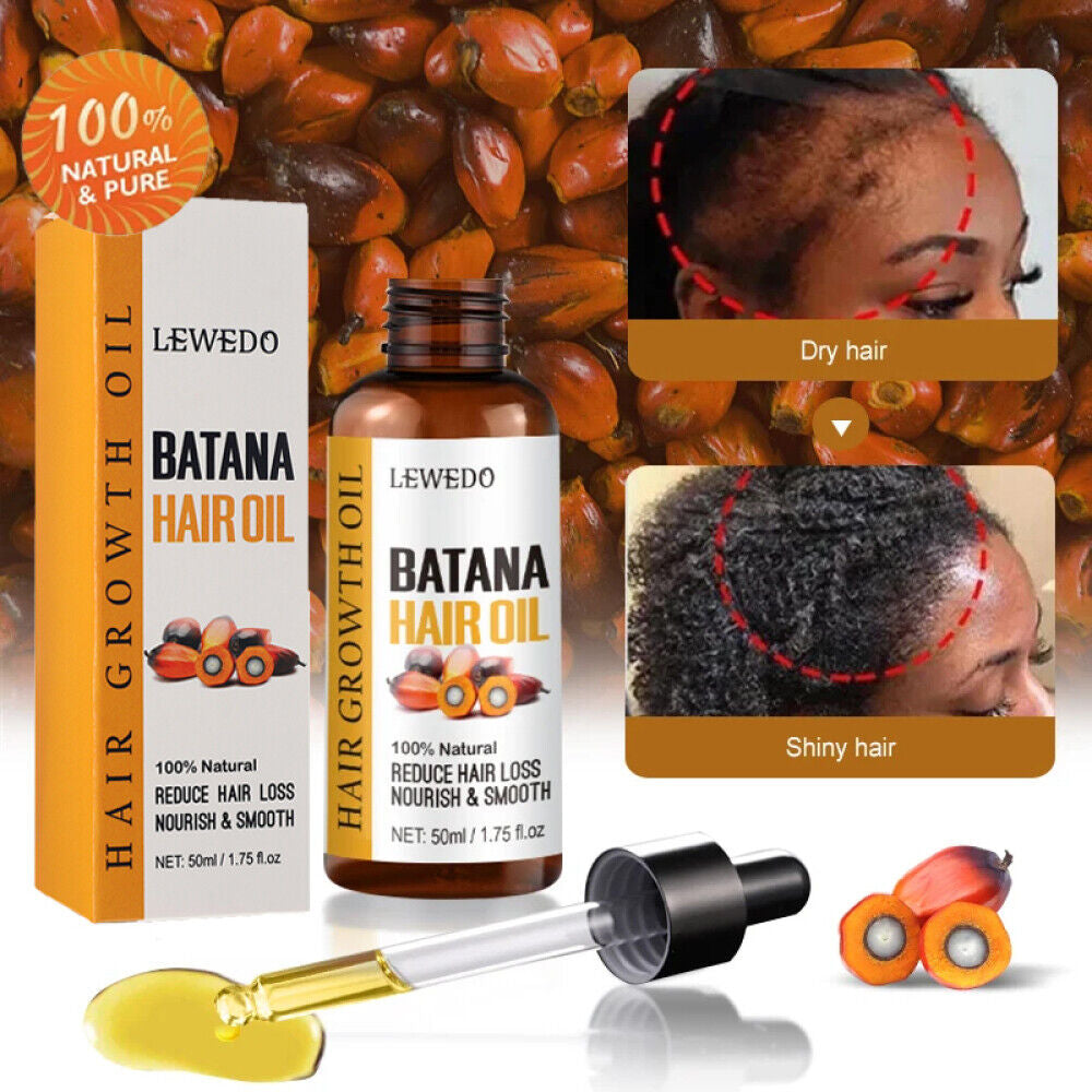 Natural 100% Batana Oil for Hair Growth Hair Loss Treatment Men&Women Hair Care