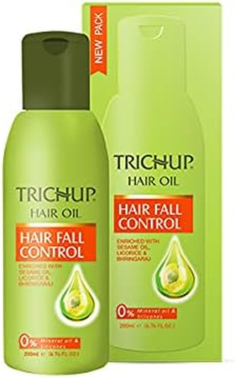 Herbal Hair Oil 100% Natural Hair Fall Control - Sesame & Coconut Oil Scalp Therapy Hair Growth Oil - Nourishing Strengthen & Repairs Hair Treatment 200Ml