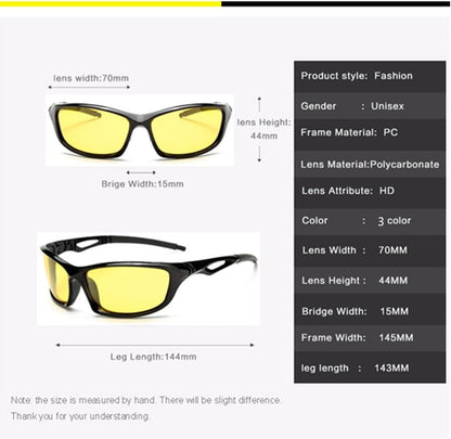 Night Driving Glasses for Men Women anti Glare Night Vision Glasses with Yellow Lens Ultralight for Driving Fishing Outdoor Sports