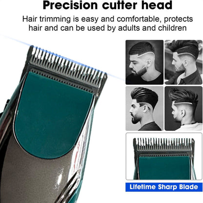 Professional Men Hair Clipper Trimmer Machine Cordless Cut Beard Electric Shaver