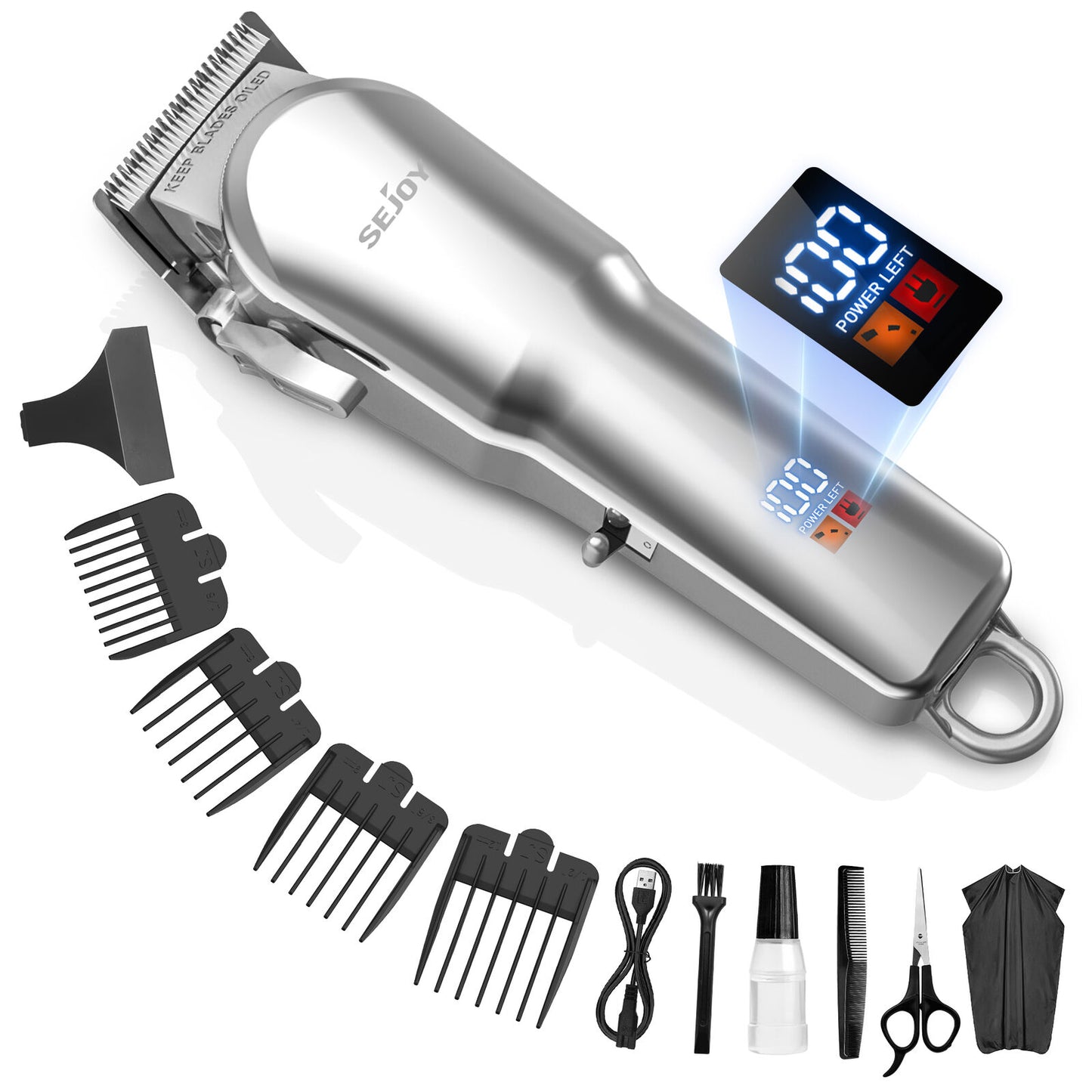 SEJOY Professional Hair Clippers Electric Trimmers Cutting Cordless Beard Shaver