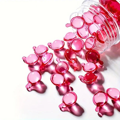 Vitamin Hair Serum Capsules - Moisturizing, Strengthening, Avocado Oil Infused, 40 Capsules for All Hair Types.