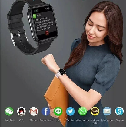 Smart Watch Men Women Fitness Tracker Blood Pressure Heart Rate Sport Watches UK