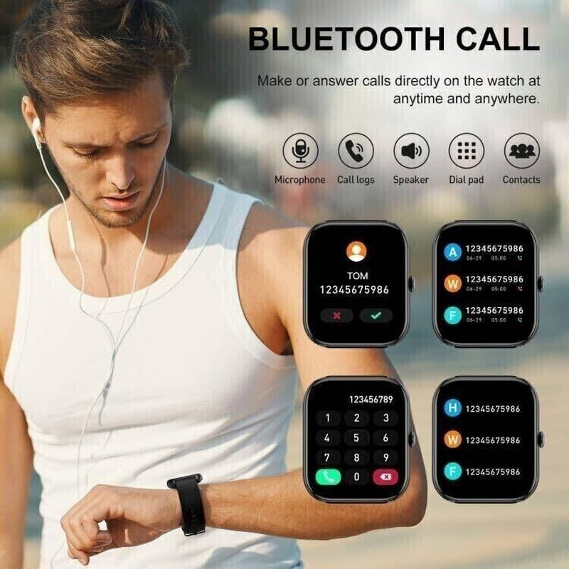 Smart Watch Men Women Fitness Tracker Blood Pressure Heart Rate Sport Watches UK