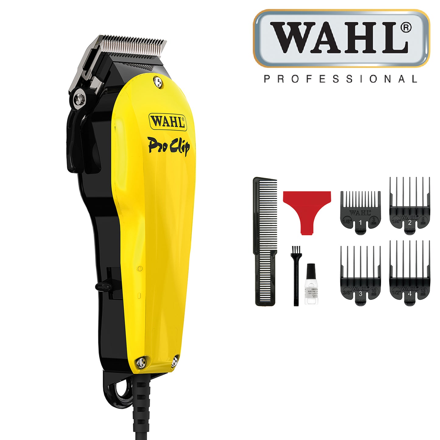 Wahl Professional Pro Clip Corded Hair Clipper Kit Adjustable Lever 8265-830