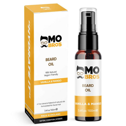 Beard Oil 100Ml | Stronger, Fuller, Thicker, Tamed Beards | Vanilla & Mango