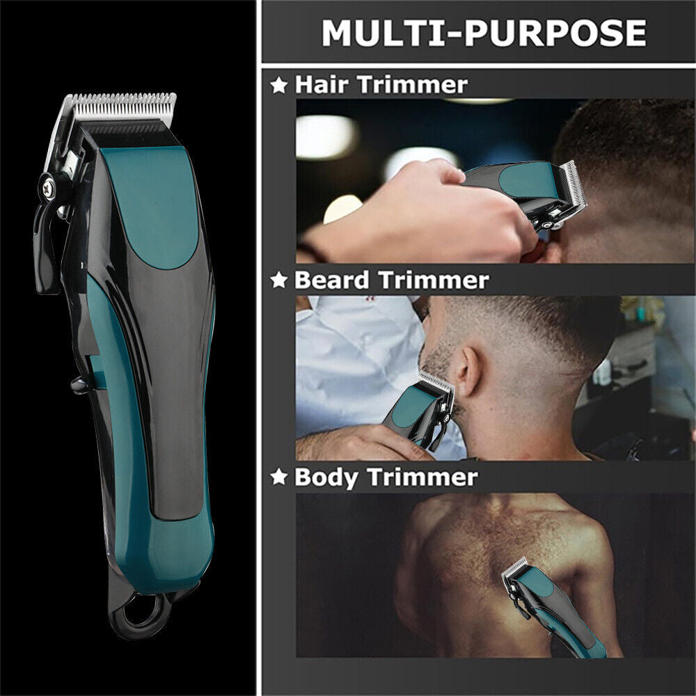 Professional Men Hair Clipper Trimmer Machine Cordless Cut Beard Electric Shaver