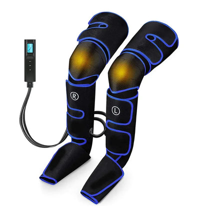 Electric Leg Muscle Relaxer 6 Modes Air Compression Recovery Boot Lymph Release Relieve Foot Fatigue Heating Leg Massager