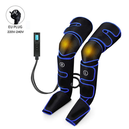 Electric Leg Muscle Relaxer 6 Modes Air Compression Recovery Boot Lymph Release Relieve Foot Fatigue Heating Leg Massager