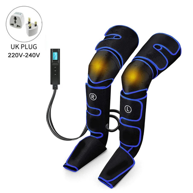 Electric Leg Muscle Relaxer 6 Modes Air Compression Recovery Boot Lymph Release Relieve Foot Fatigue Heating Leg Massager