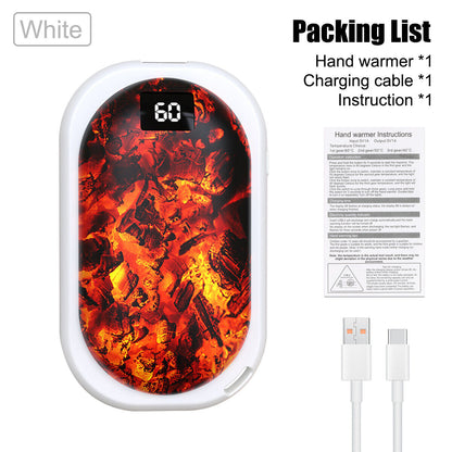 Hand Warmers Rechargeable 3 Levels Electric Portable Pocket Heater & Power Bank