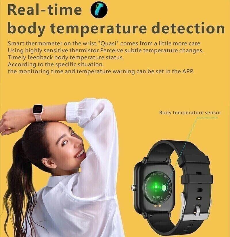 2024 Smart Watch for Men/Women Waterproof Smartwatch Bluetooth Iphone Samsung UK