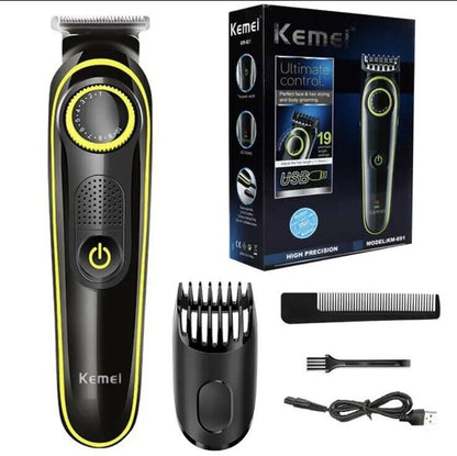 Kemei KM-691 Adjustable Beard Hair Trimmer Grooming for Men Rechargeable NEW