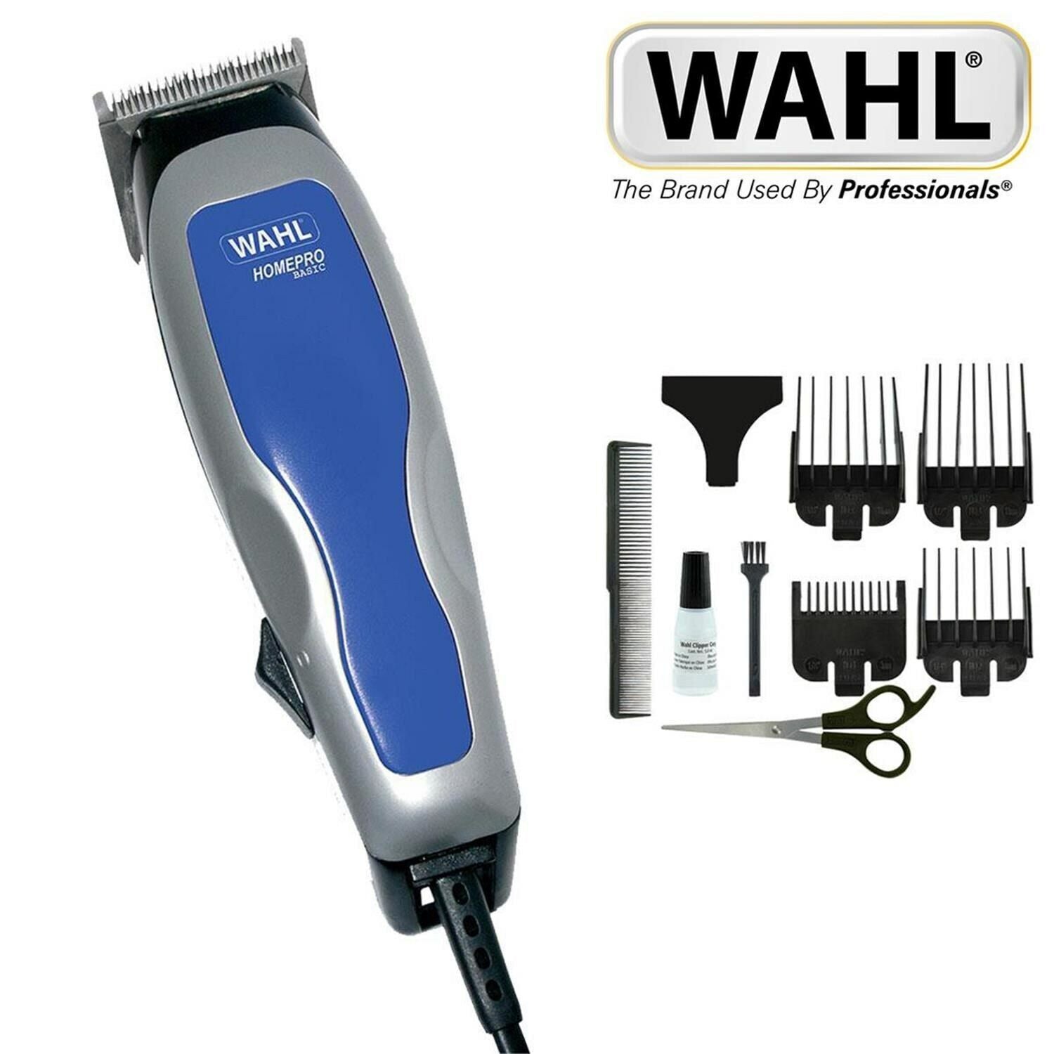 Wahl Mens Homepro Basic Corded Hair Clipper Trimmer Grooming Set 9155-217