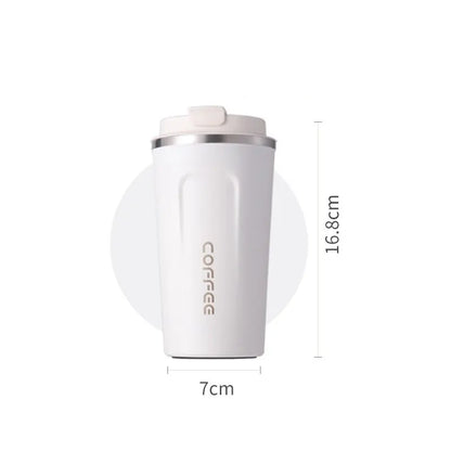 1Pc 500Ml Digital Coffee Mug,Stainless Steel Tea Coffee Mug Thermos Flask Travel Mug, LED Temperature Display Thermal Mug