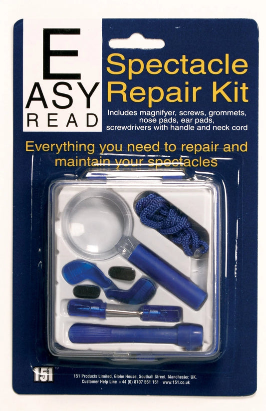 Easy Read Kit Spectacle Repair Kit | Glasses Fixing Set with Screws.