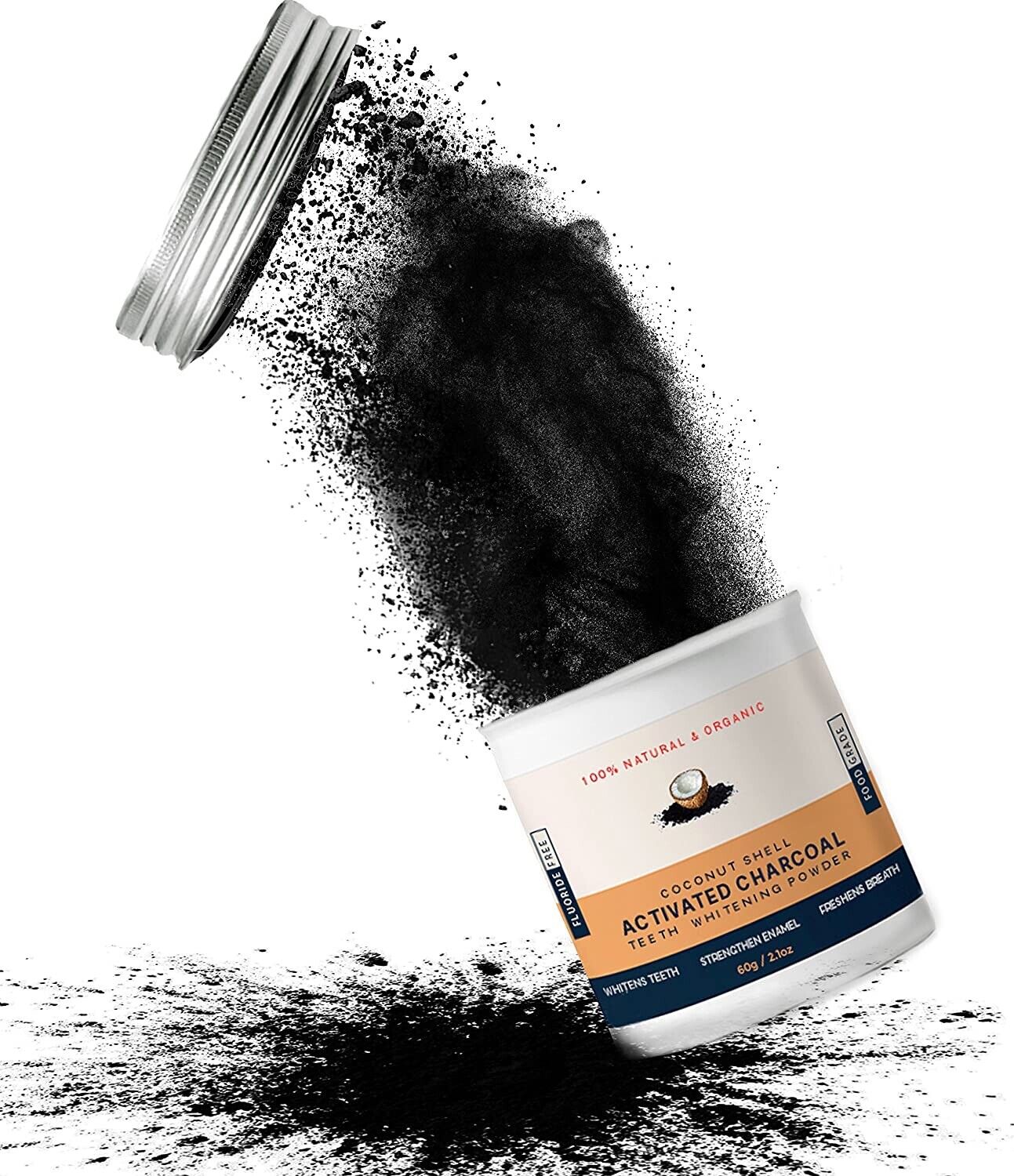 Organic Natural Activated Charcoal Tooth Teeth Whitening Powder 48Hrs Delivery