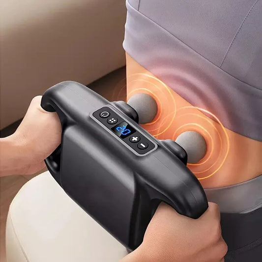 4-Head Handheld Deep Tissue Electric Massager – Full Body Pain & Muscle Relief